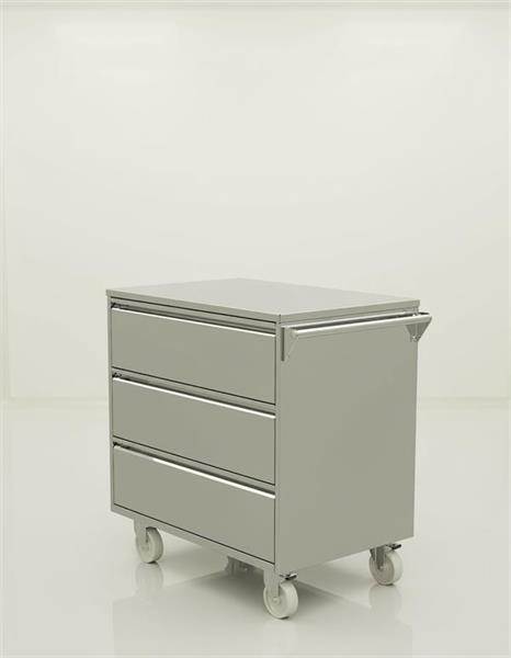 Cleanroom 3 Drawer Cart