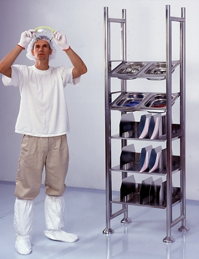 Cleanroom Tray & Shelf Unit