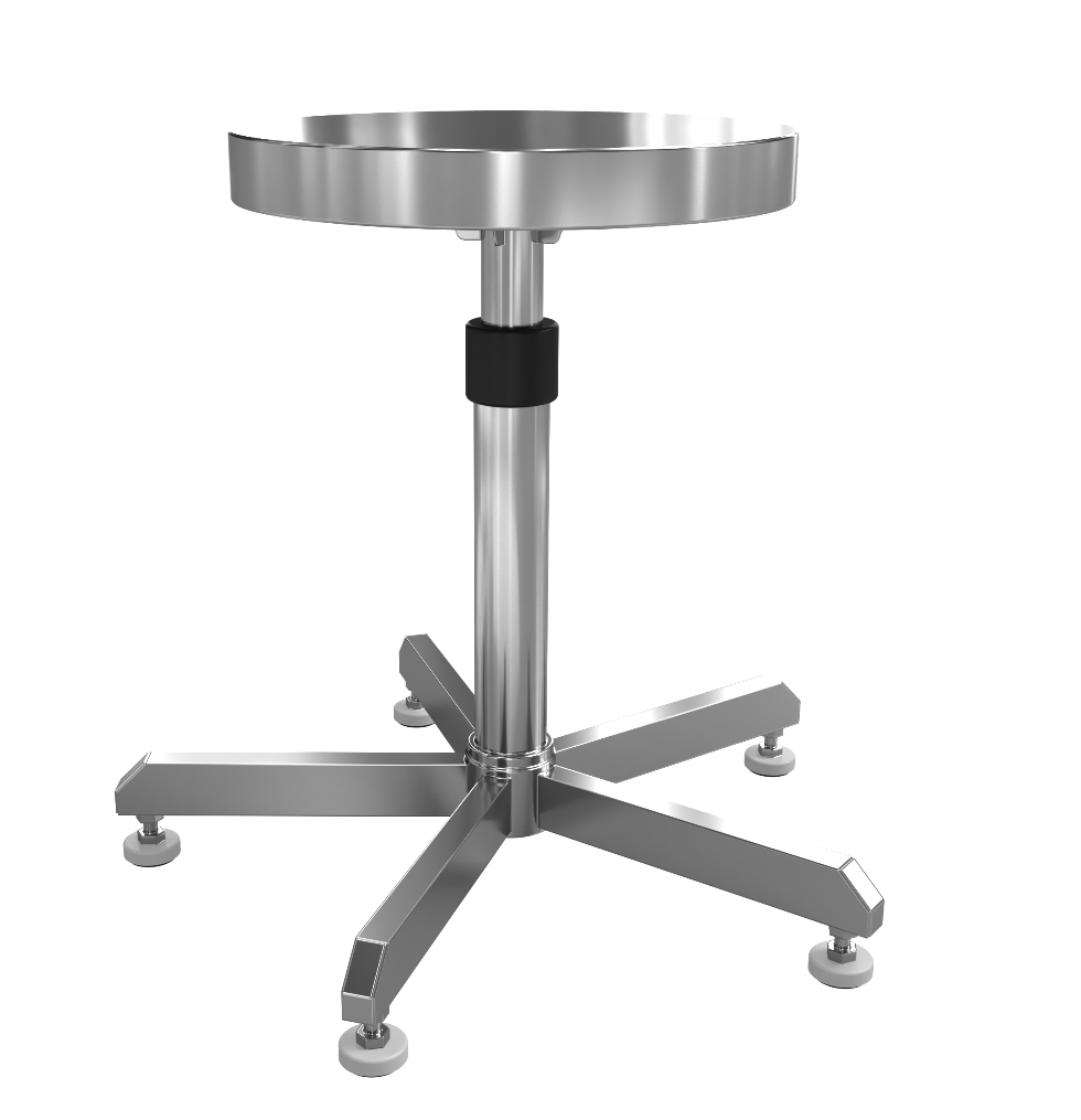 Stainless Steel Stool - Adjustable Height 